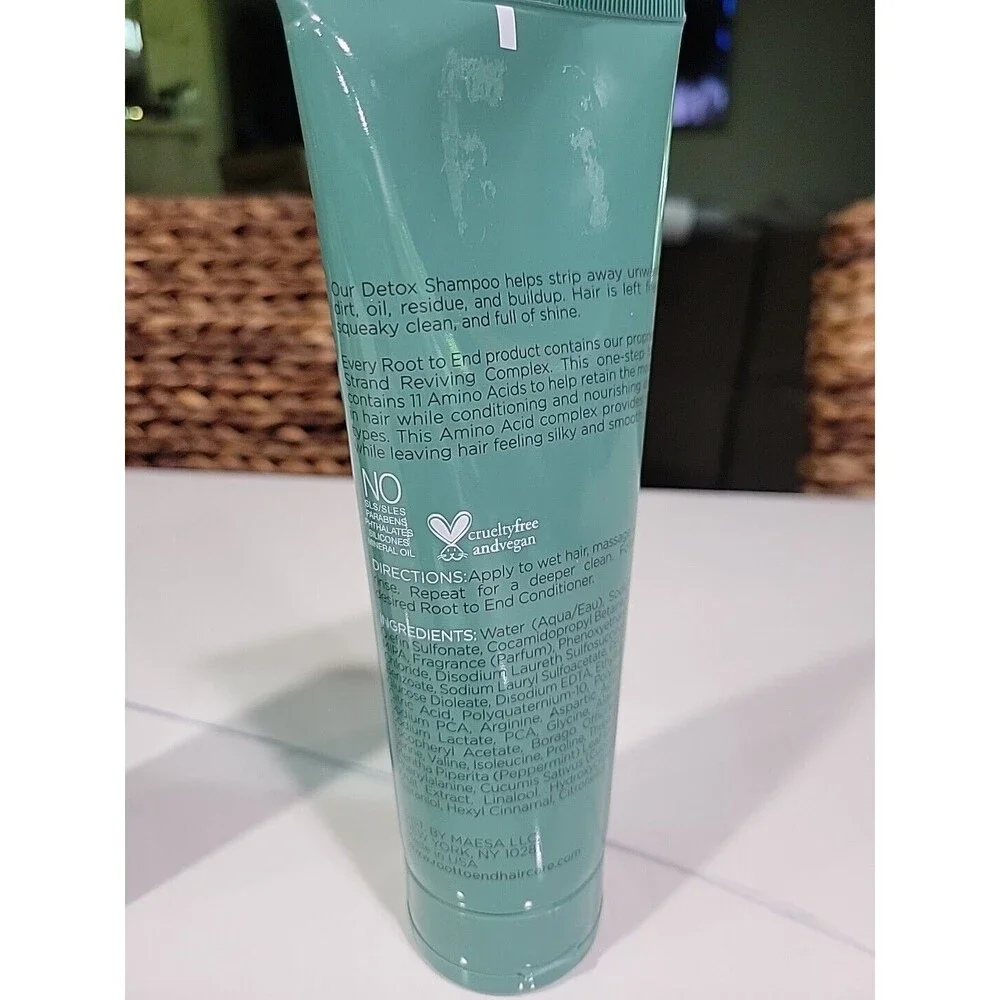 2 Pack Root to End Detox Shampoo 8 fl oz Strand Reviving Complex Deep Cleanse